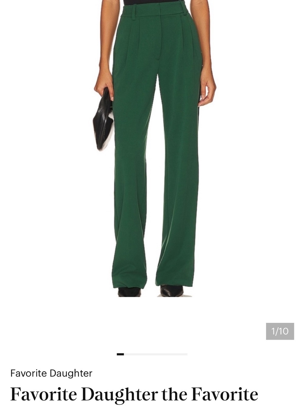Favorite Daughter Favorite Pant in Ever Green Size 6